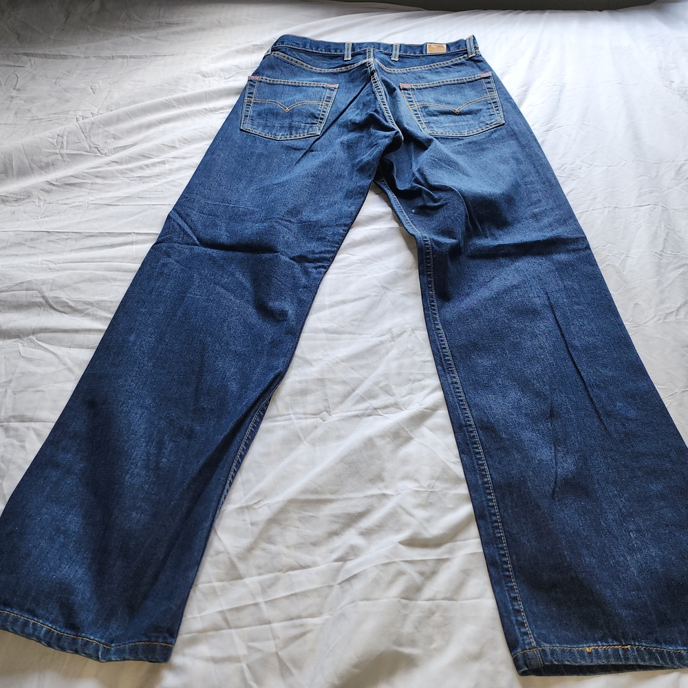Vtg Levi's Lot 53 Red Tab Men's Dark Blue Jeans Straight Leg Bootcut Sz 34/34 - Picture 10 of 16